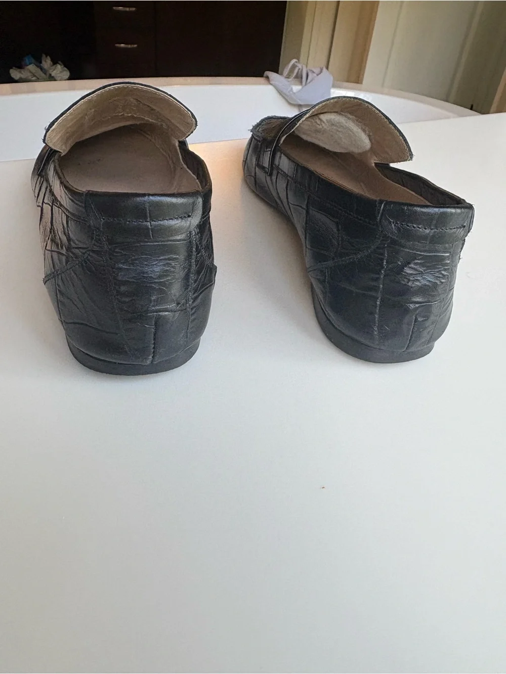 Jamie Haller Penny Loafer Black Croc